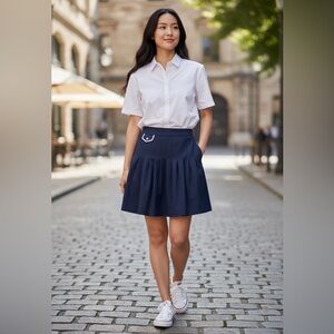 New with tags Lilly’s of Beverly Hills navy tennis athletic mini skort size 10